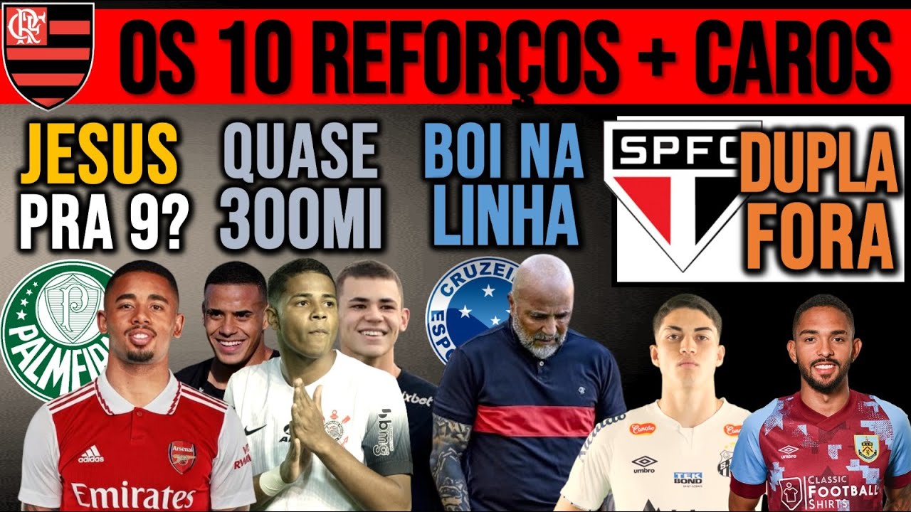 JESUS NO VERDÃO? TIMÃO BATE R$ 300MI! SP: MELOU DE NOVO! FLA: TOP 10! SAMPAOLI NO ZÊRO? BOTA, PEIXE+