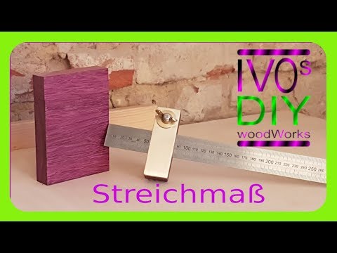 Mein Streichmaß Nachbau vom DIY THOSA   aus Purple Heart ( Amaranth ) und Messing