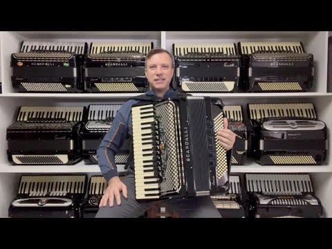 Scandalli Super VI Extreme Accordion - Voice Arts - Double Cassette - 12/11 Reg. 49 cm - Jeferson...
