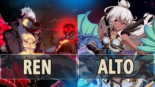 GBVS: Ren (Avatar Belial) Vs Alto (Zooey) | High Level Gameplay.