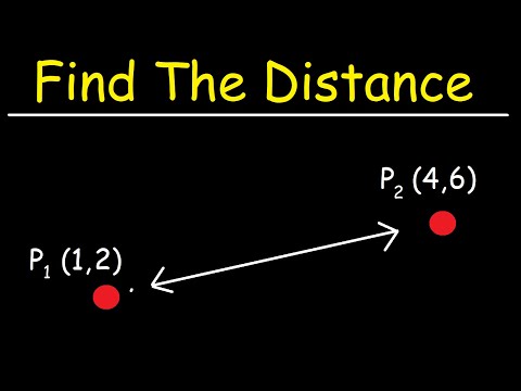Part of a video titled How To Find The Distance Between Two Points - YouTube