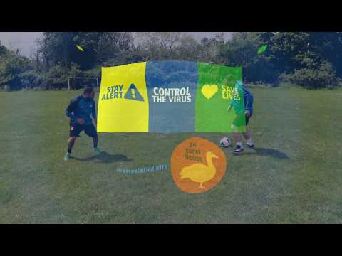 UK Covid19 Slogan | Stay Alert - Control the Virus - Save Lives | In association with 24 Carat Goose