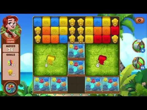 Lost Island Blast Adventure Level 2400 NO BOOSTERS - A S GAMING ✔️