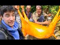 NEPALI FOOD in VILLAGE!! 60 Villagers Eat HUGE Goat Curry with @KanchhiKitchen in Nepal!​