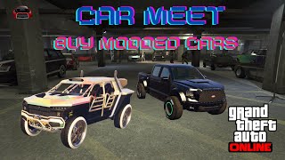 GTA 5 Online - Car Meet Buy Modded Cars {PS5} - JOIN IN!
