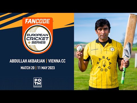 POTM: A.Akbarjan - SNA vs VCC | Highlights | FanCode ECS Austria | 11 May 2023 | ECS23.316