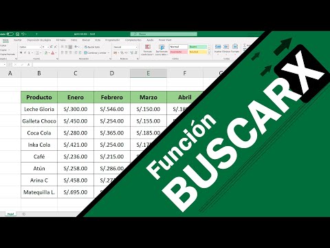 Como usar la Función BUSCARX en Excel