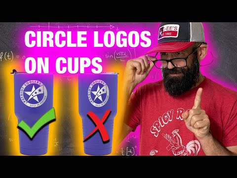 Circle Logo Engraving on Cups: How To Make It Look Correct
