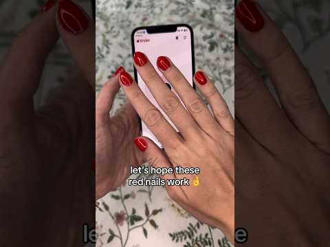 me after hearing about the red nails theory ONCE #rednailstheory #tinder #dating