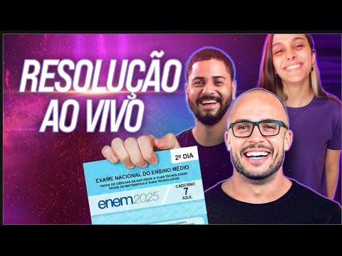 ENEM 2025: RESOLUÇÃO E ANÁLISE DA PROVA DE MATEMÁTICA [AO VIVO]