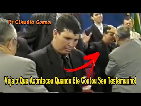 Quando Ele Contou Seu Testemunho Algo Sobrenatural Aconteceu Na Igreja!   Impossível Não Chorar!