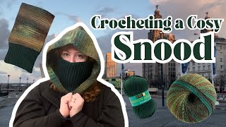 Crocheting a cosy Snood
