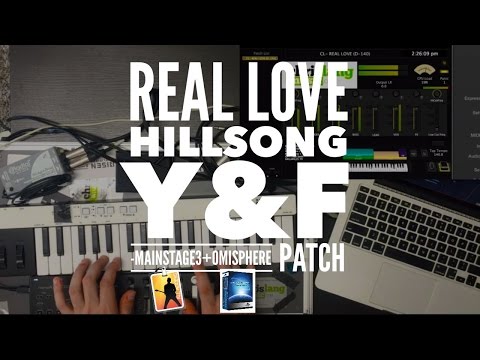 Real Love - Young and Free Mainstage + Omnisphere patch keyboard tutorial Hillsong Y&F cover