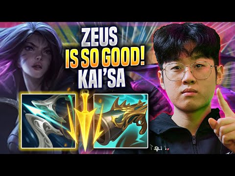 ZEUS IS SO GOOD WITH KAI'SA! - T1 Zeus Plays Kai'sa ADC vs Varus! | Preseason 2023