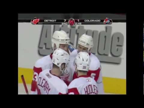 Johan Franzen Hat Trick (Game 4 2008 @ Colorado)