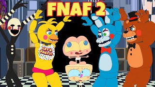 Mongo e Drongo bebês em Five Nights at Freddy&#39;s 2 - FNAF 2 - Desenho animado de Mongo e Drongo bebês