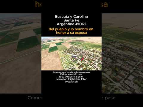 Eusebia y Carolina, Santa Fe desde el Microsoft Flight Simulator #eusebiaycarolina #santafe