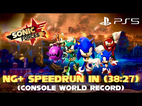 Sonic Forces: Full Game - NG+ Speedrun (38:27) | *Console World Record* [4K Ultra HD - 60fps + HDR]