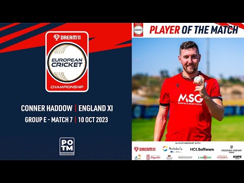 POTM: C.Haddow - ENG-XI vs CYP | Highlights | Dream11 ECC23 | 10 Oct 2023 | ECC23.063