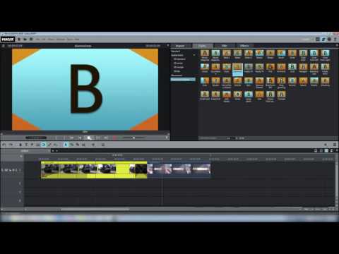 MAGIX Movie Edit Pro | Titulky a video přechody e03