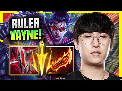 RULER TRIES VAYNE WITH NEW RUNES! - GEN Ruler Plays Vayne ADC vs Jhin!