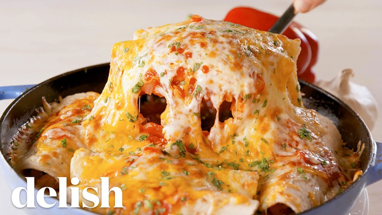 Cheesy Chicken Enchiladas | Delish