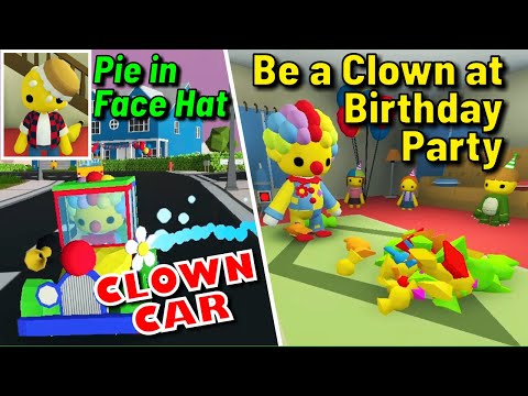 WOBBLY LIFE - Be a CLOWN at Birthday Party, UNLOCK SECRET CLOWN CAR & PIE IN FACE HAT