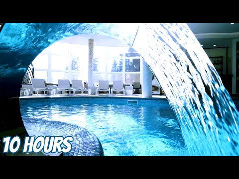 Waterfall relaxation pool water sounds 🤤😴, American Spa