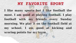 30 Bài Thuyết Trình Tiếng Anh Tiểu Học| Topic: My Favorite Sport