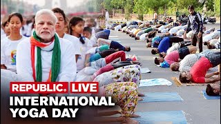 International Yoga Day 2022 : PM Modi Leads Yoga Day Celebrations At Mysuru Palace In Karnataka