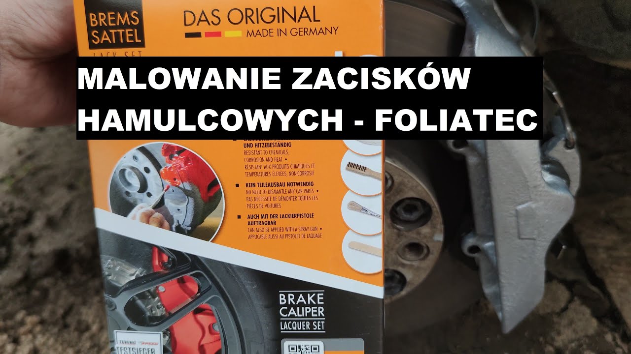 Malowanie zacisków hamulcowych, renowacja, odnowienie Foliatec, jak samemu pomalować zaciski