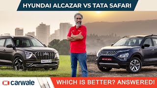 Hyundai Alcazar Top Model Review | Alcazar vs Safari Compared | CarWale