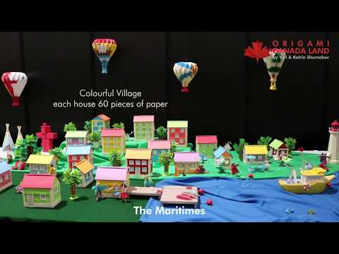 Origami Canada Land exhibition by Yuri & Katrin Shumakov