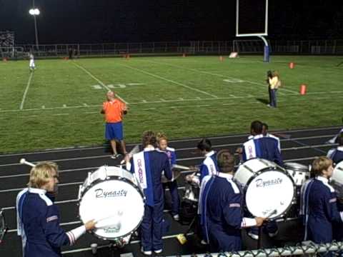 Olentangy Orange Drum line fire up the crowd 9.11.09