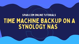 Time Machine backup on a Synology NAS