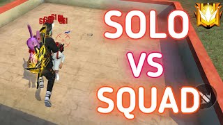 SOLO VS SQUAD FULL RUSH GAMEPLAY ON GRANDMASTER 12