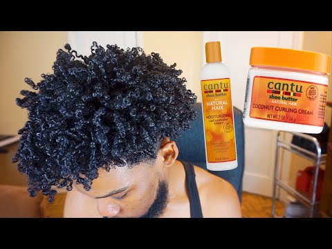 Easy Affordable Men's Curly Hair Routine! Ft. Cantu...