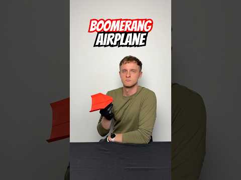 Boomerang Paper Plane ✈️ #diy #diyproject #origami #papercraft #paper #paperplane