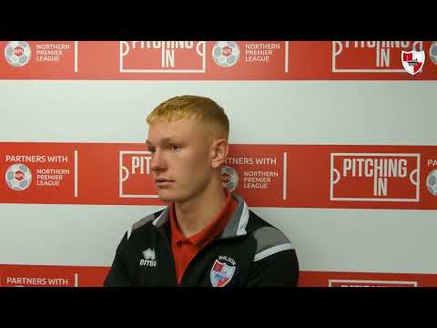 Man of the Match Vinnie Steels spoke to Chris Pearce following Saturday's draw with Lincoln United