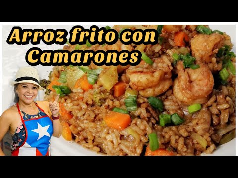 Arroz frito Boricua|arroz con camarones| Arroz Chino estilo Puerto Rico|Arroz chino de Puerto Rico
