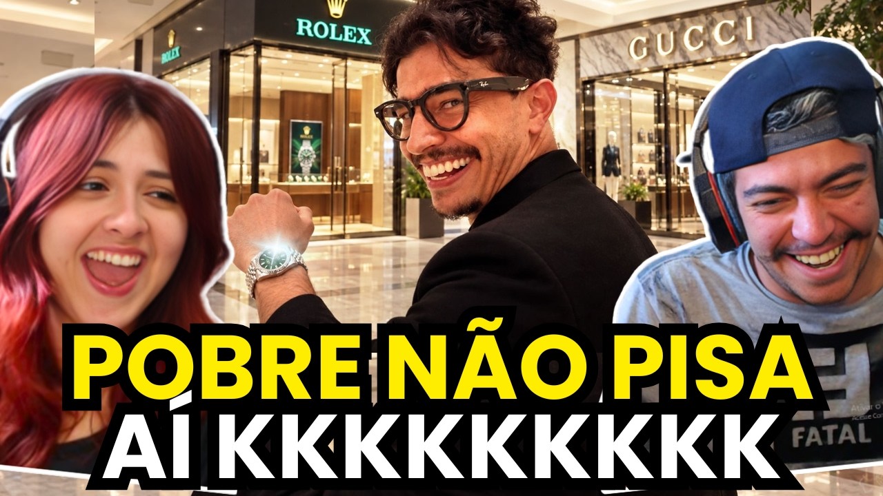 BISTECONE INDO NAS MAIORES LOJAS DE GRIFES DE SÃO PAULO ( fui expulso em todas ) react