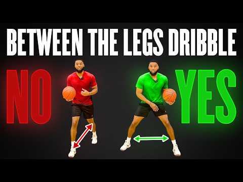 How to Dribble a Basketball BETWEEN the Legs 🏀 STEP-BY-STEP
