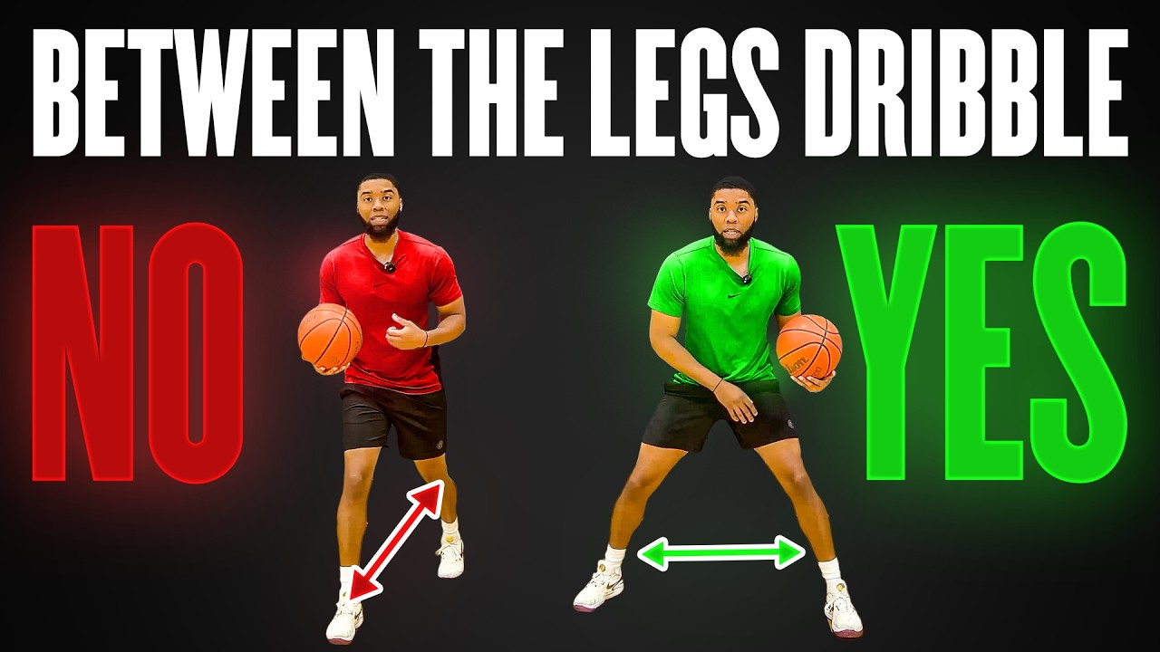How to Dribble a Basketball BETWEEN the Legs 🏀 STEP-BY-STEP