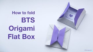 How to fold BTS Origami Flat Box (Li Kim Goh)