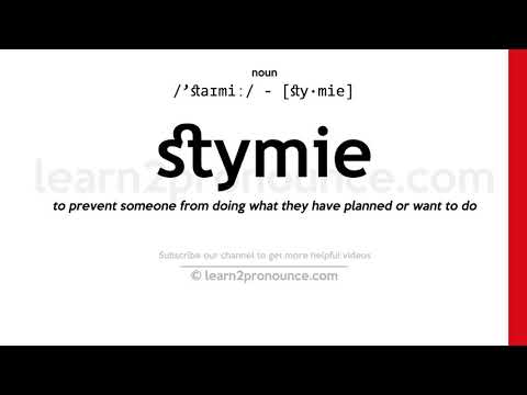 Pronunciation of Stymie | Definition of Stymie
