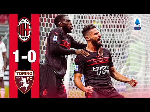Giroud segna il gol vittoria | Milan-Torino 1-0 | Highlights Serie A