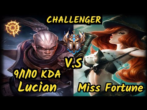 G2H XDSMILEY (LUCIAN) vs MISS FORTUNE - 9/1/10 KDA BOTTOM ADC CHALLENGER GAMEPLAY - EUW