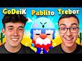 GODEIK, PABLITO Y TREBOR JUEGAN JUNTOS a BRAWL STARS