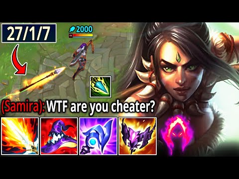 NIDALEE, BUT I LAND ONE-SHOT NUCLEAR SPEARS & ENEMY SAMIRA ACCUSES ME OF CHEATING (FULL AP NUKE)