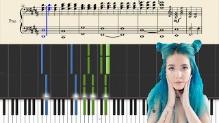 Halsey - Trouble (Stripped) - Piano Tutorial + Sheets